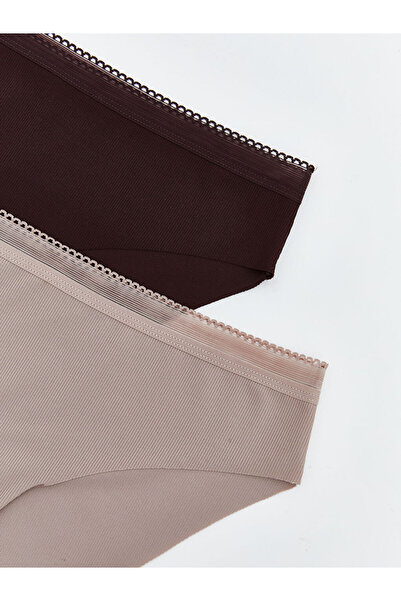 LC Waikiki Plum Laser Cut Bikini Panties 2-Pack