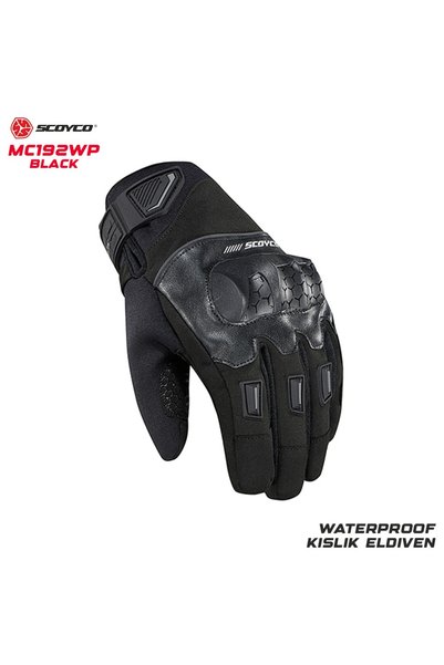 Scoyco MC192 WP Kışlık Motosiklet Eldiveni (SİYAH)