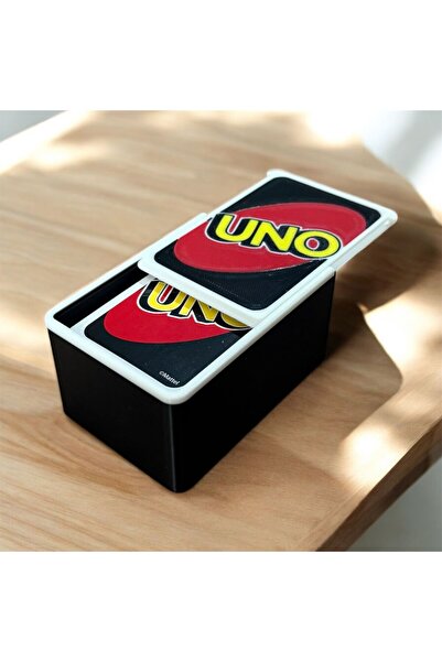 HOBİREYON Classic Uno Kutusu - Plastik Uno Kutusu - Kart Oyunları Kutusu