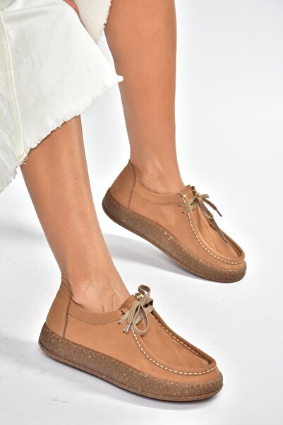 Fox Shoes V999646401 Pantofi de damă din piele naturală nubuc maro