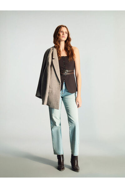 LC Waikiki Sparkling Choices from Shining Store | Square Neck Women's Classic Vest