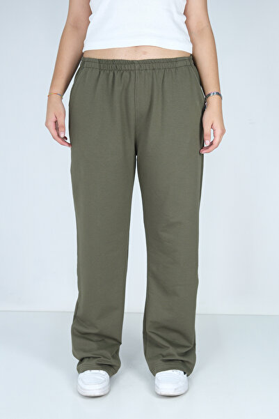 Raf Coll Women's Long Pants Wide Leg Cut 30/100 Cotton Polyester Non-Knee-Revealing Fabric