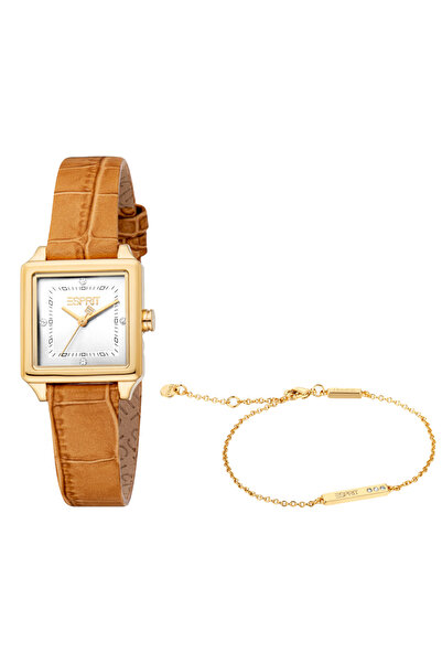 Esprit Women's Gold/Brown Watch | Es1l511l0025
