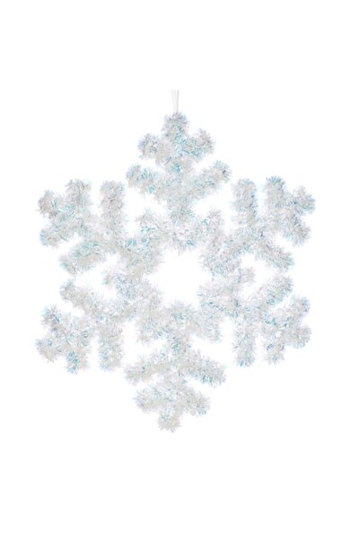 SHOPIENS Decorațiune de perete de Crăciun, fulg de zăpadă, beteală holografic...