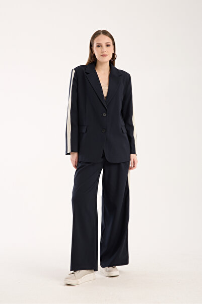 ŞEYDA ERTEM SET DE JACQUETE DETALIATE CU DUCĂRI ALBASTRE ÎN DUCĂRI