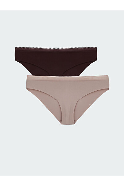 LC Waikiki Plum Laser Cut Bikini Panties 2-Pack