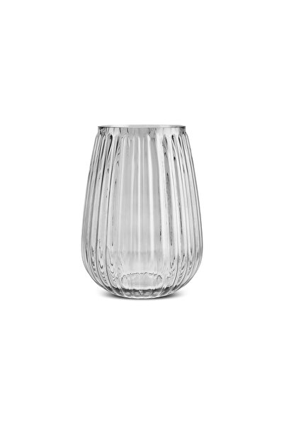 Karaca Home Karaca Boris Cam Vazo Antrasit 18x18x25 cm