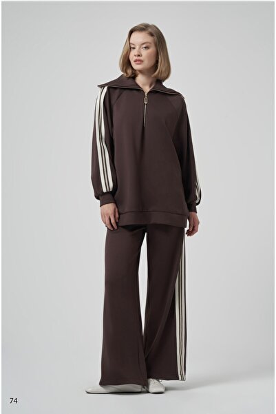 Nuss 1041 Σετ παντελόνι με ρίγες πλήρους μήκους