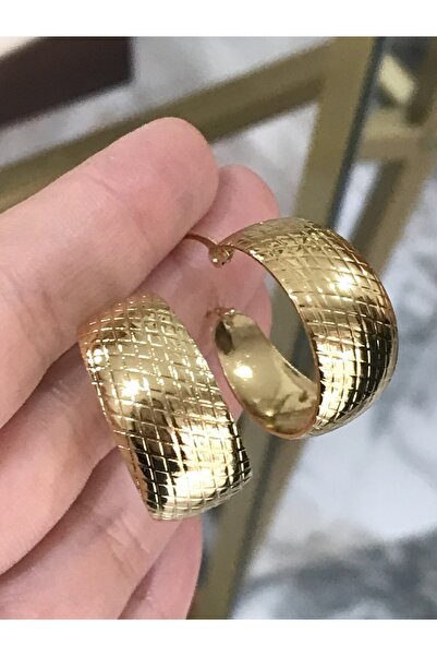 the ASEL İNCİ منقوشة الأقراط الذهبية