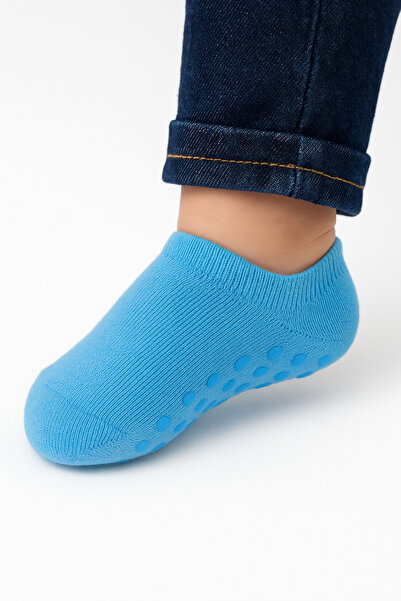 SOLDE SOCKS 5'li Kaymaz Tabanlı Bebek Çorap Seti 👶🧦 | Renkli & Desenli Stil...