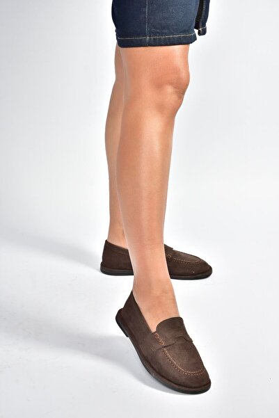 Fox Shoes V846872102 Καφέ σουέντ casual γυναικεία παπούτσια