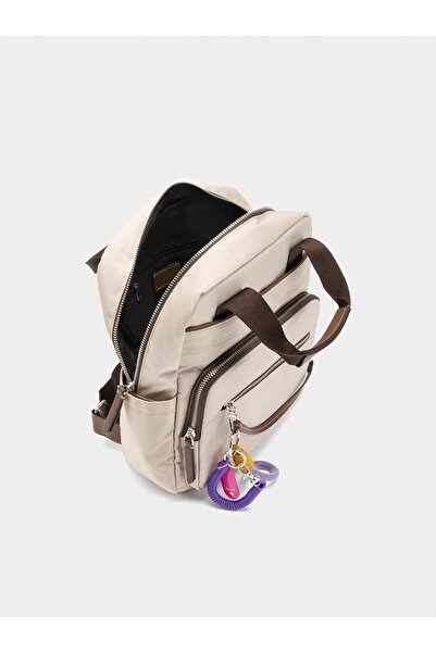 PARFOIS Teknik Kumaş Charm'lı Sırt Çantası