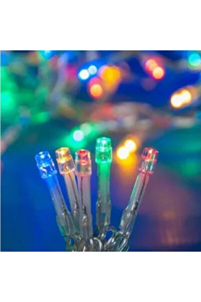 OEM Instalație de iluminat LED cu 180 de becuri multicolore, cablu transparen...