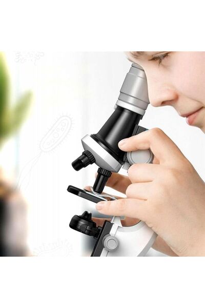 dalimag Toy Microscope for Kids, 100x, 400x, 1200x Magnification, White