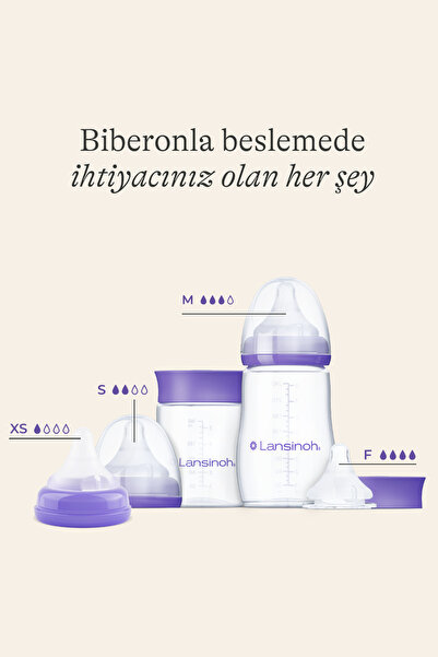 Lansinoh NaturalWave® 2'li Biberon Emziği Ekstra Yavaş Akışlı (0 Ay+)
