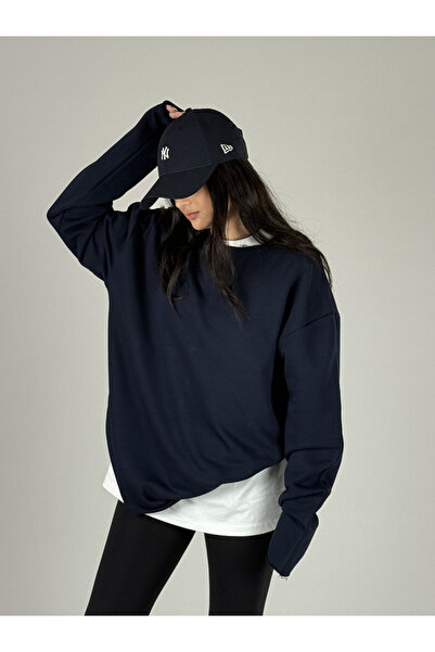 COCOPELLI Oversize Lacivert Kadın Sweat