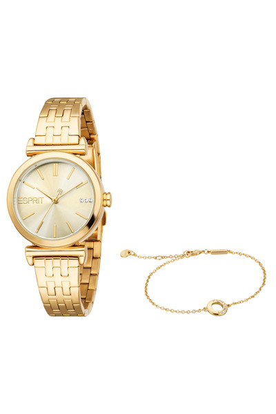 Esprit Women's Gold Stainless Steel Watch | Es1l505m0045