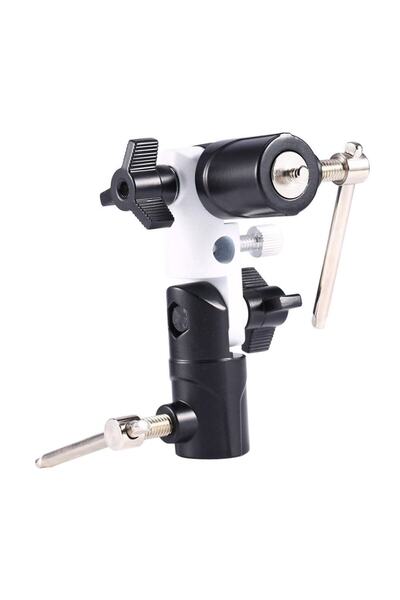 Generic Adjustable U-type flash and umbrella holder with multi-function mount
