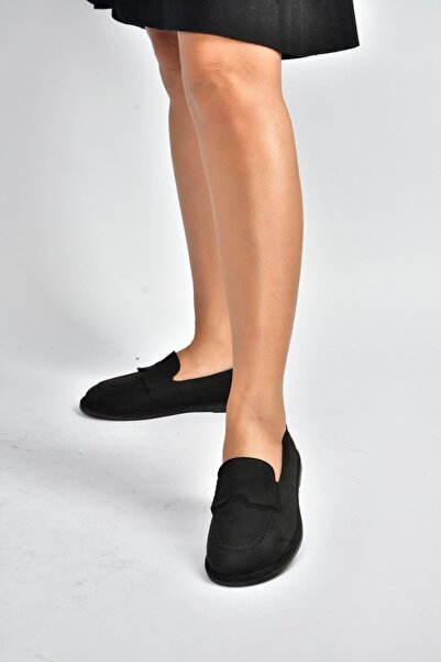 Fox Shoes V846872102 Black Suede Casual Women's Shoes