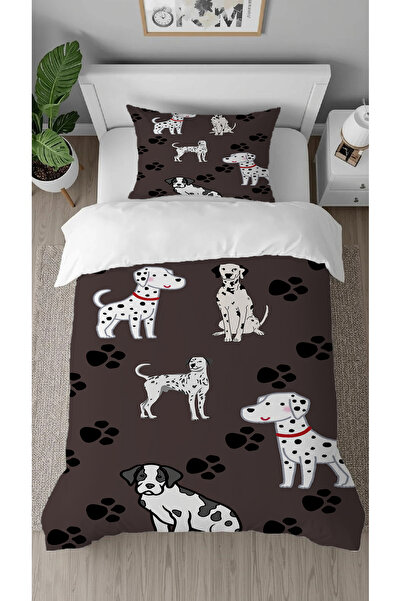 GREENDECOR Sweet Dogs Patterned Digital Printed Special Design Single Stylish...