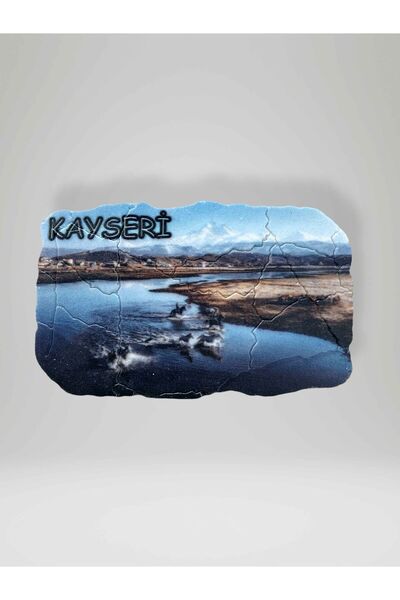 Mundy KAYSERİ Temalı Çatlatma Polyester Magnet Buzdolabı Süsü