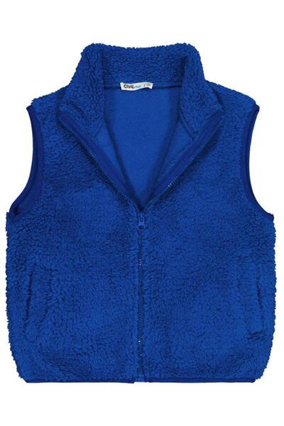 Civil Boys Zippered Vest with Pockets for Ages 2-5 - Blue 5-6 Years