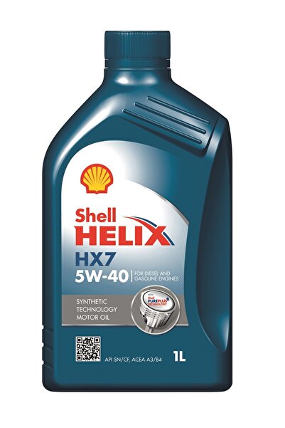 SHELL Helix HX7 5W-40 Motor Yağı 1L