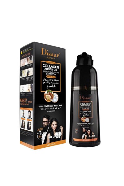 Disaar SPEEDY HAIR COLOR SHAMPOO BLACK WITH COLLAGEN AND ARGAN 400ML