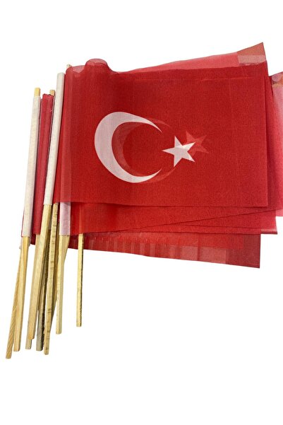 tüftürük 20 x 30 Ahşap Sopalı TÜRK Bayrağımız 1 ADET