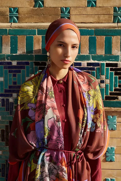 ED Scarf Nadia Pamuk Modal Şal - Turuncu
