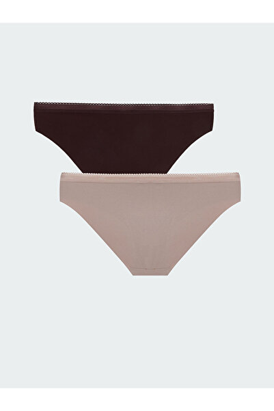 LC Waikiki Plum Laser Cut Bikini Panties 2-Pack