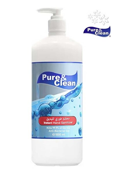 Pure Clean Pure & Clear Instant Hand Sanitizer 1000ml - Effective with 70% alcohol formula and convenient for everyday use