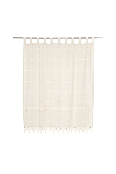 Valentini Bianco Cotton Curtain with Embroidery, Valentini Bianco, 100x150 cm