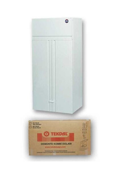Tekdal 130cm Önden Baca Çıkışlı Demonte Kombi Dolabı