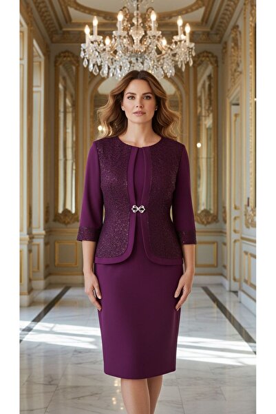 dml giyim Krep Anne abiye elbise