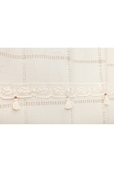 Valentini Bianco Cotton Curtain with Embroidery, Valentini Bianco, 100x150 cm