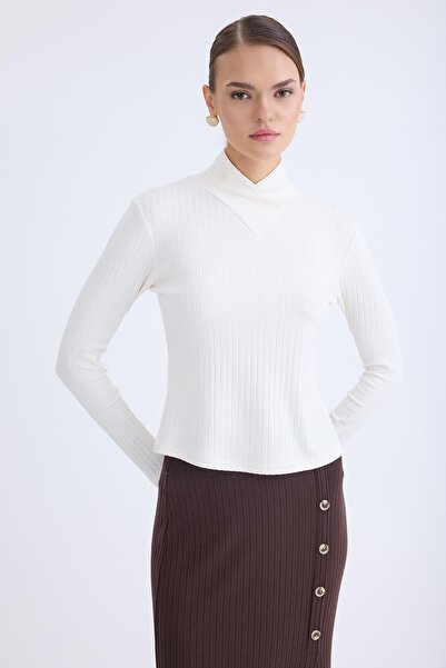 Vitrin Блуза з довгими рукавами та деталями на передній частині з фітільною тканиною