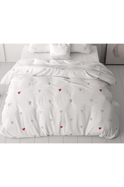 Sleeptime Premium bed linen set - OEKO-TEX® Standard 100, White, Microfiber, 140 x 200 cm, Origin Netherlands