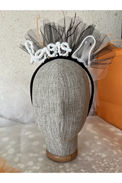 SAKLIDESİGN تاج حفلة الهالوين مكتوب عليه 'بو'