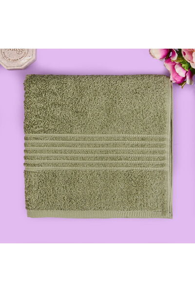 KUT FLY منشفة وجه سامانثا الناعمة - كاكي - 50x100 سم