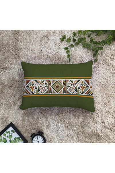 Filamente Double-Sided Digital Printing Throw Pillow Cover Embroidery Look Mixed Pattern