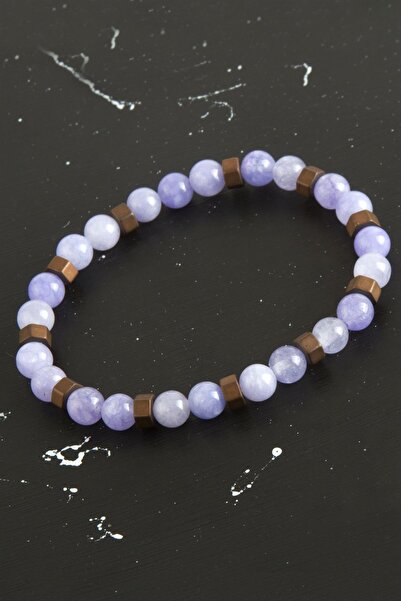 TakÇalıştır سوار من الحجر الطبيعي من نوع سييت وهيماتيت، سوار من الحجر الطبيعي...