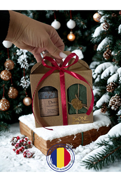 BeOne Cosmetics Christmas Beauty Box ~ 100% , sare de baie + sapun solid,