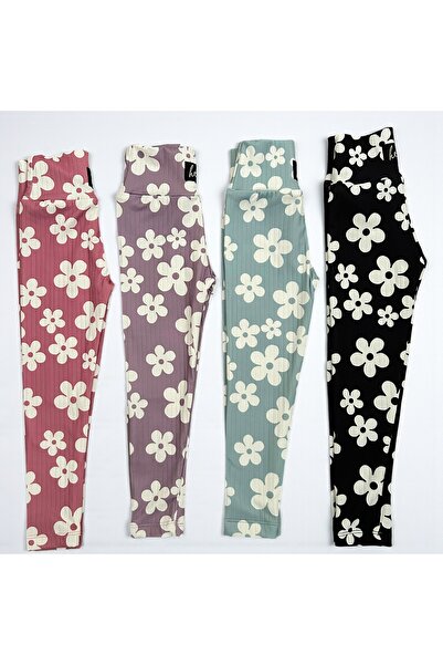 Patriko LÁNYOK TÉLI, POLÁR BÉLLETÉSŰ, VIRÁGMINTÁS, SZÁRÍTÓSZÖVETTŰ, 4 DARABOS TÉLI HARISNYA SZETT