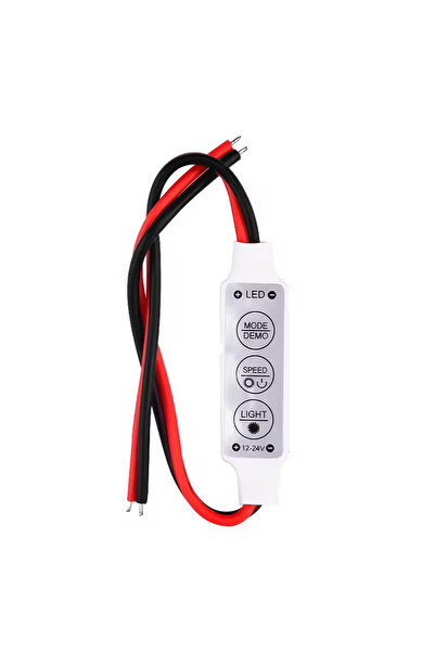 gaman MİNİ 3 TUŞLU TEK RENKLİ 12 VOLT - 24 VOLT LED KONTROL CİHAZI ( Led Dimm...