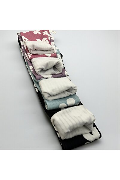 Patriko LÁNYOK TÉLI, POLÁR BÉLLETÉSŰ, VIRÁGMINTÁS, SZÁRÍTÓSZÖVETTŰ, 4 DARABOS TÉLI HARISNYA SZETT