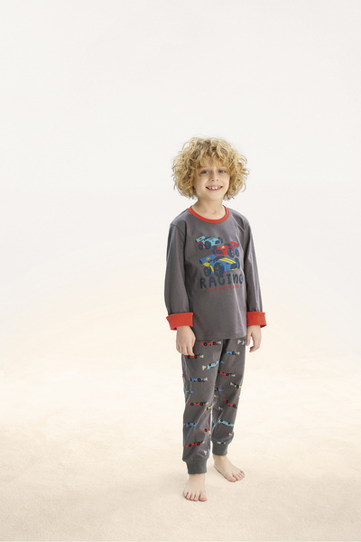 ZEYZEY 8740 Boys' Printed Pajama Set