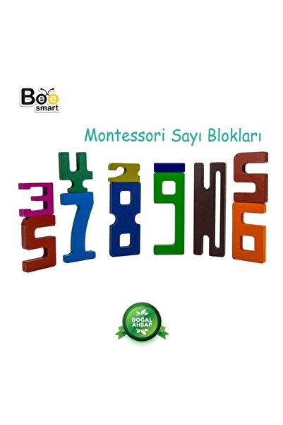 Bee Smart Montessori Sayı Blokları Eğitici Sayı Toplama Çıkarma Oyunu
