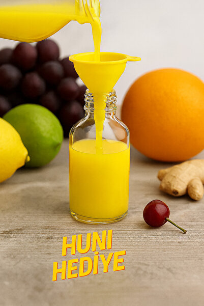 makrobay 50ml Şeffaf Cam Shot Şişe – Gold Metal Kapaklı, Huni ve Tıpalı, Çok Amaçlı Koku Süs Şişe 12 Adet