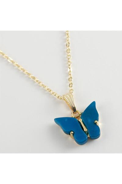 Marsilyan Polyester Necklace with Butterfly Figure Ilkel-Bjt940